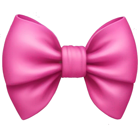 Bow pink  emoji