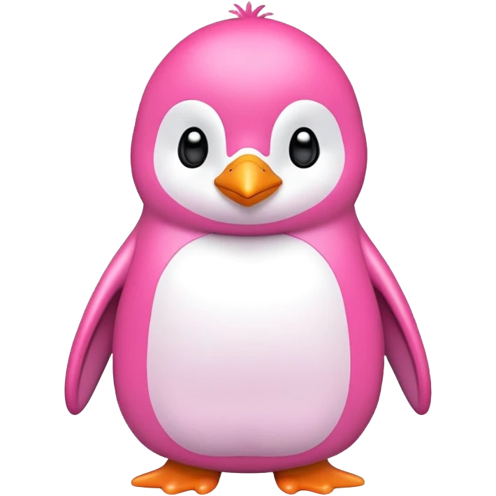 Pink penguin  emoji