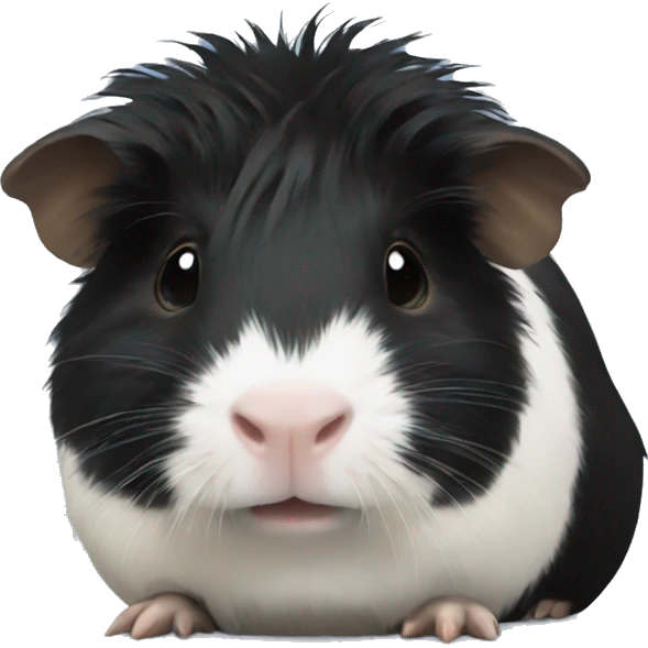 Black Guinea pig emoji