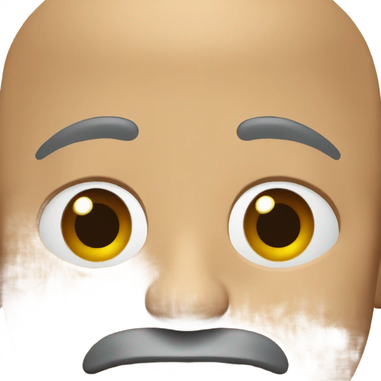 Bald man goatee emoji