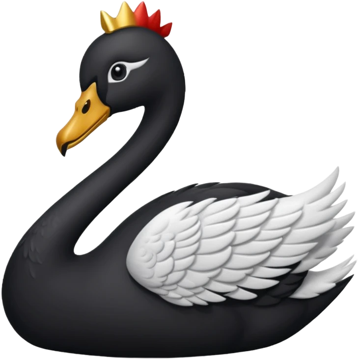 cisne negro🦢como este pero negro  emoji