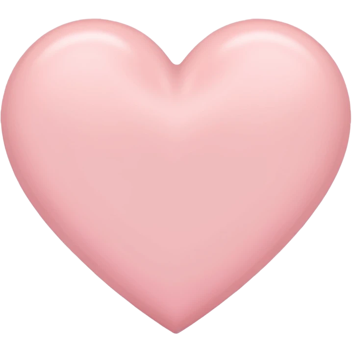 Cuore rosa pastello emoji