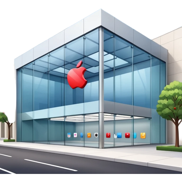 Apple Store from outside emoji