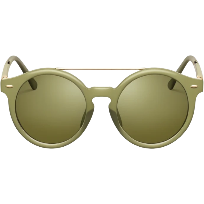 Pale olive sunglasses emoji
