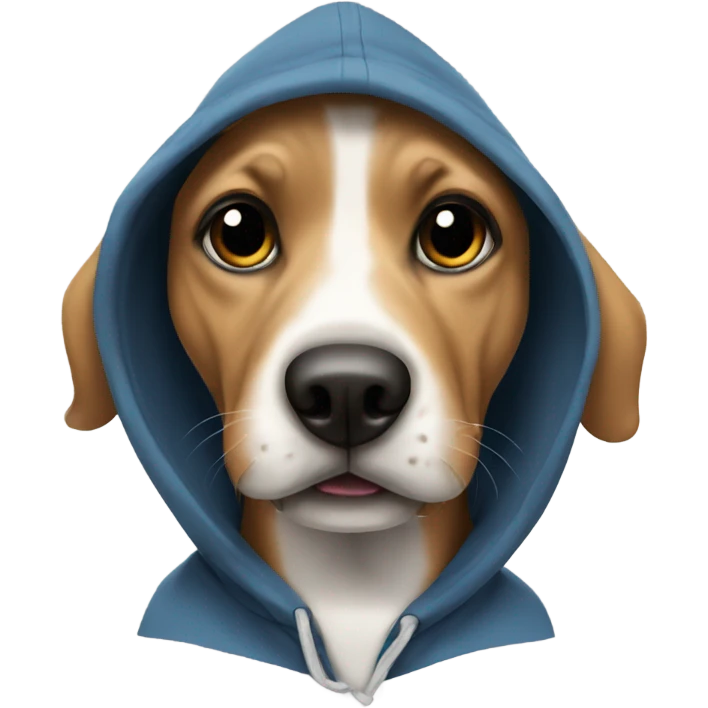 Dog wer a hoodie  emoji