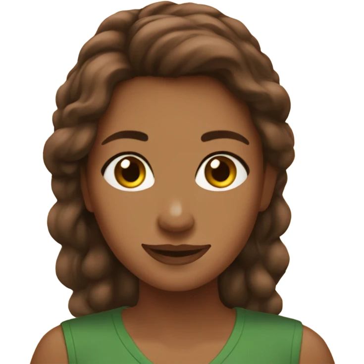 Girl brown hair at Olive Garden emoji