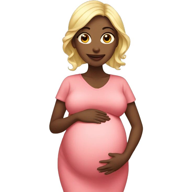 A beautiful pregnant woman  emoji