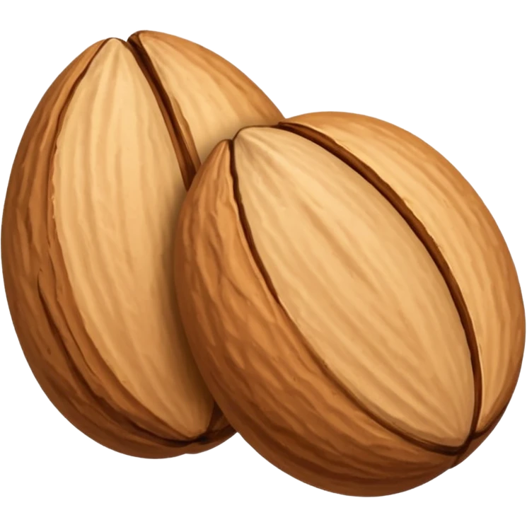 One almond nut emoji