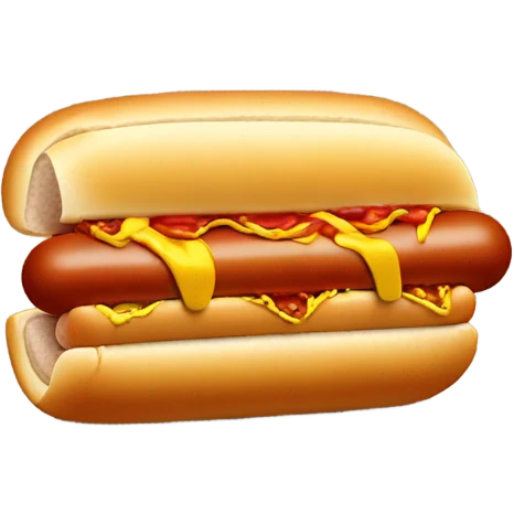 Hot dog emoji