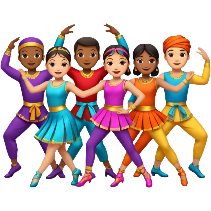 dancer sfrom different backgrounds  emoji
