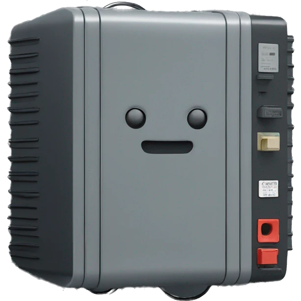 Black modular computer power supply emoji