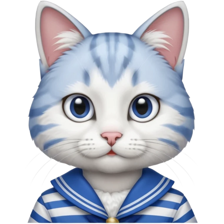 Cat in sailor costume emoji