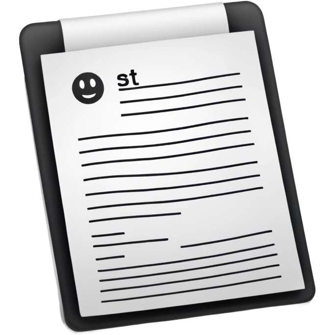 prefix "ST" Receipt emoji