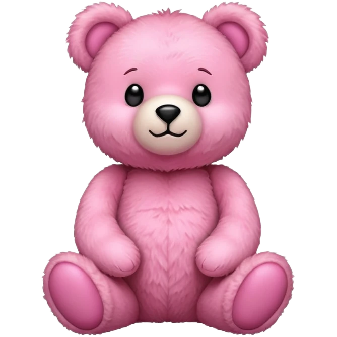 Pink bear emoji
