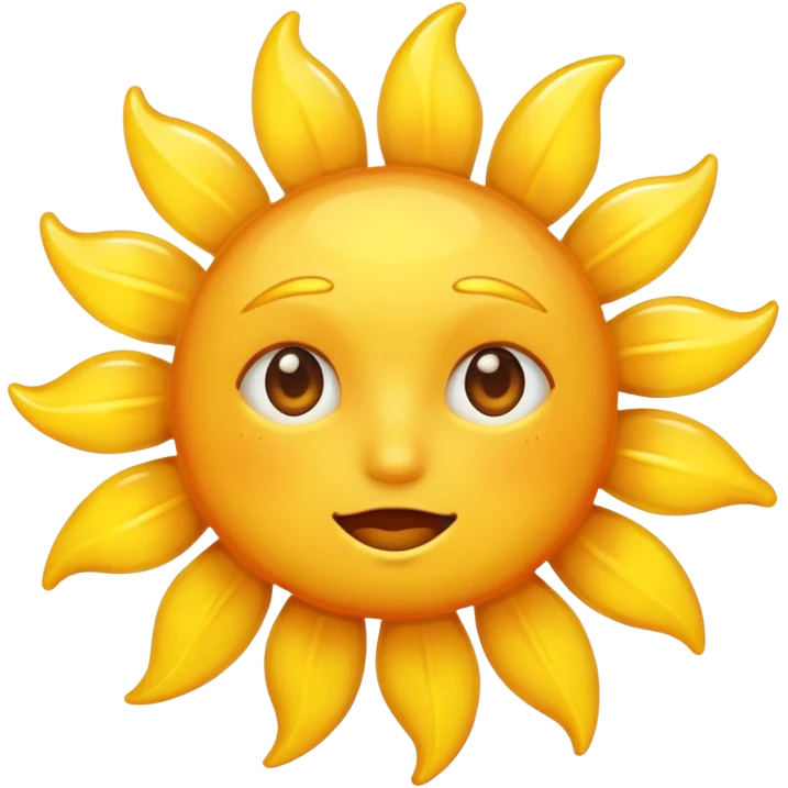 sweating sun emoji emoji