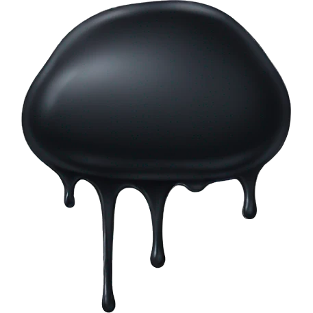 black slime emoji
