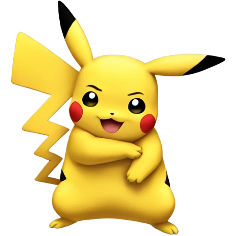 Pikachu hug Pikachu emoji