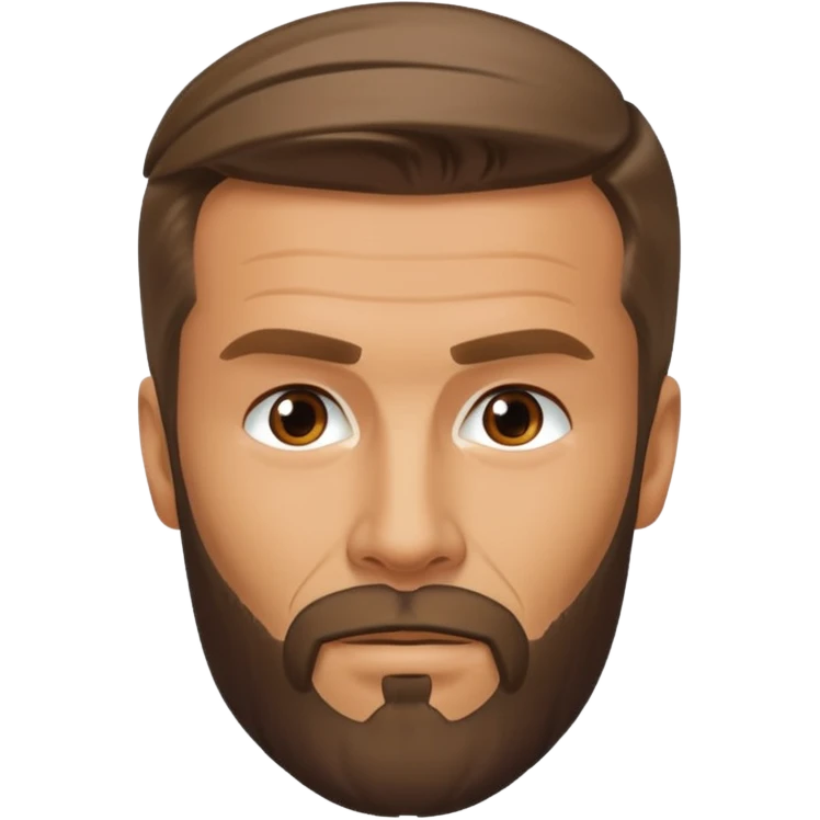 david becham beard emoji