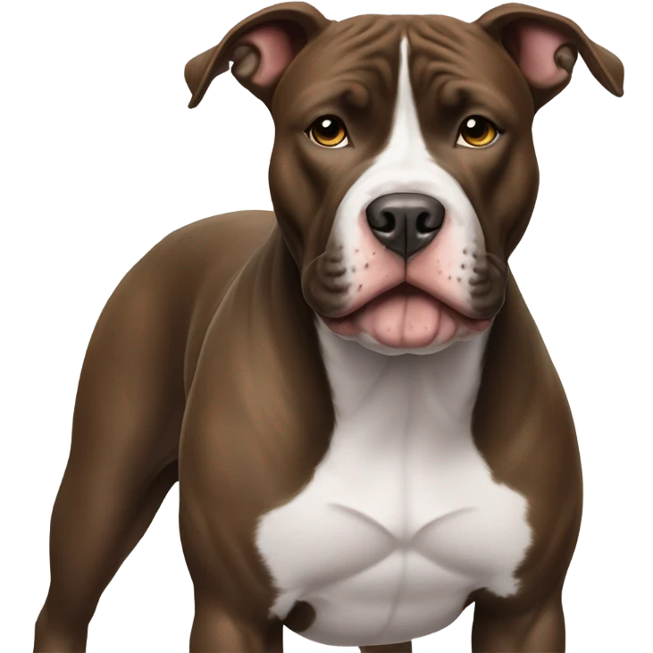 Black and white pitbull emoji