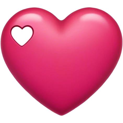Cerise heart emoji