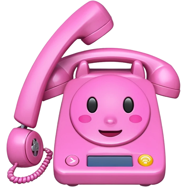 pink caller id emoji