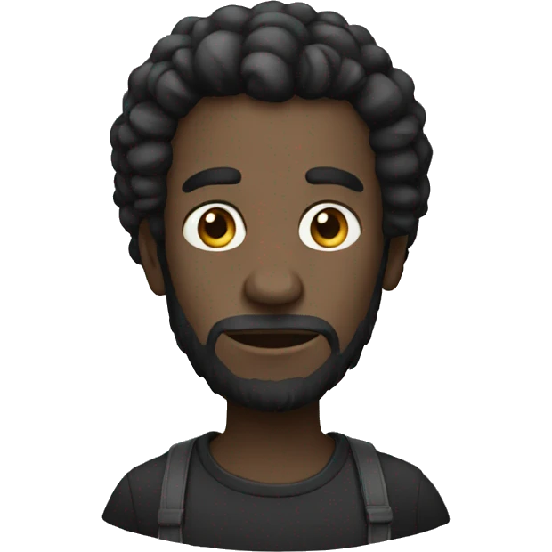 Singe noir emoji