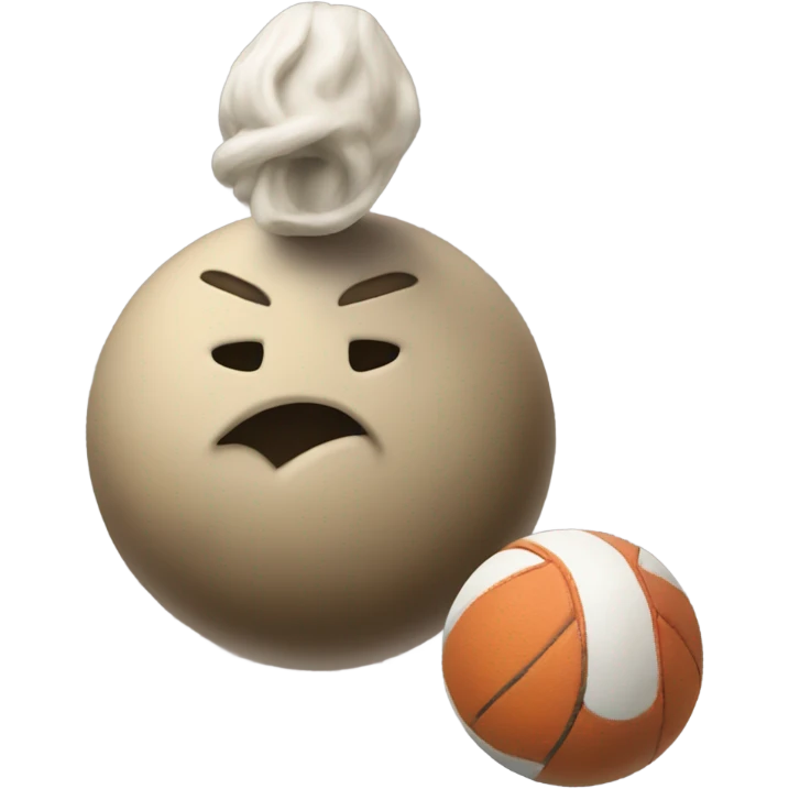 Lund in between 2 ball emoji
