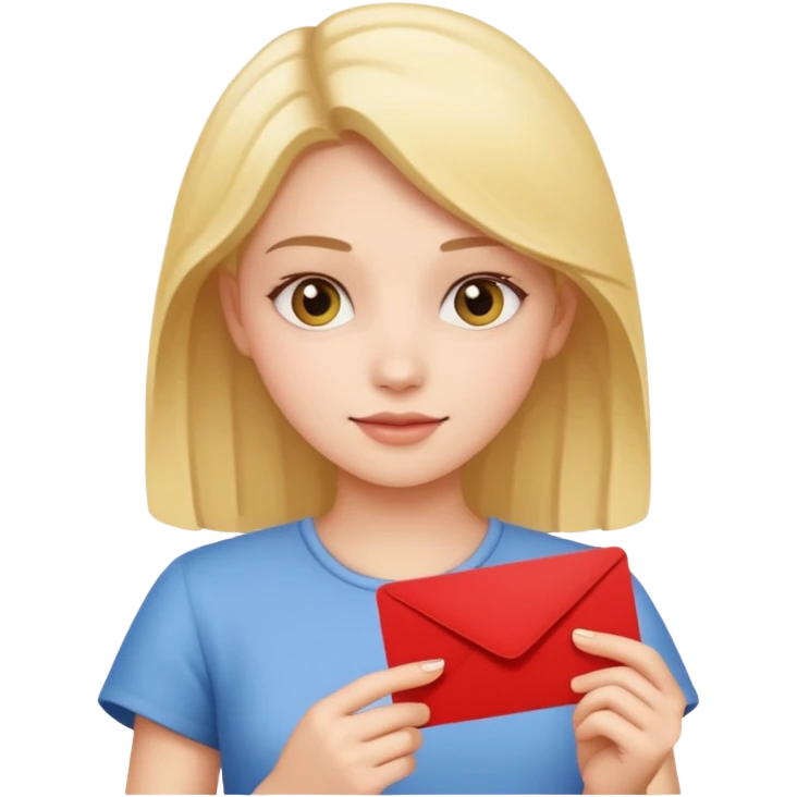 girl with card emoji