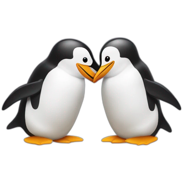 pingouin amoureux emoji