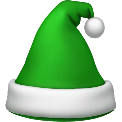 Green Santa hat emoji