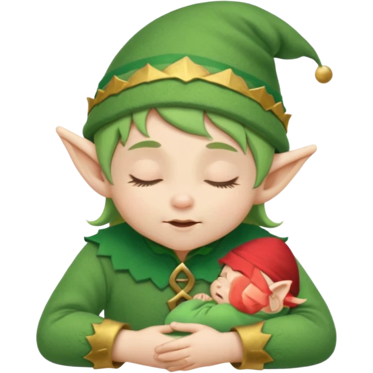 Baby elf sleepy emoji