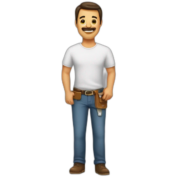 hombre con herramientas emoji
