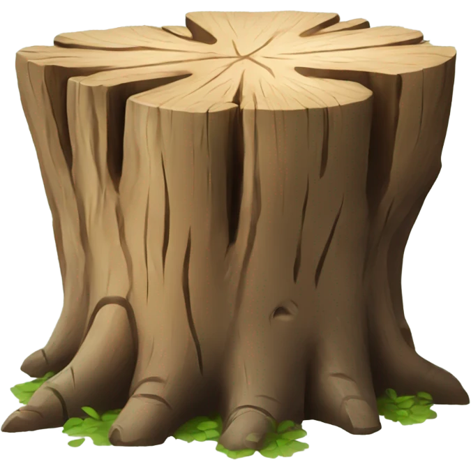 tree stump emoji