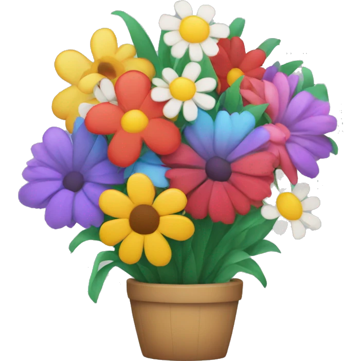 Colorful flower bouquet  emoji