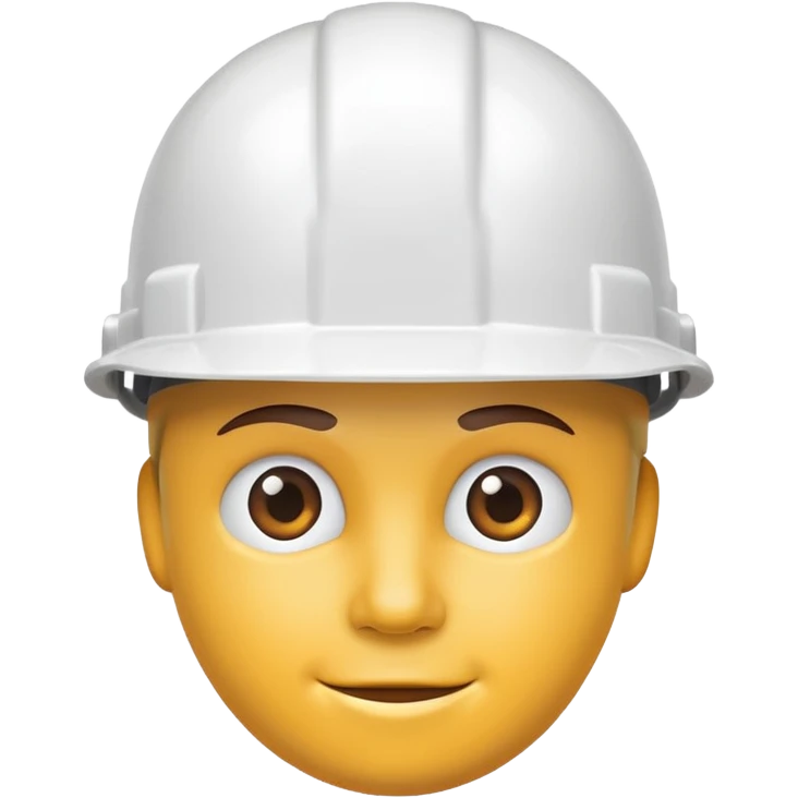 White hard hat emoji