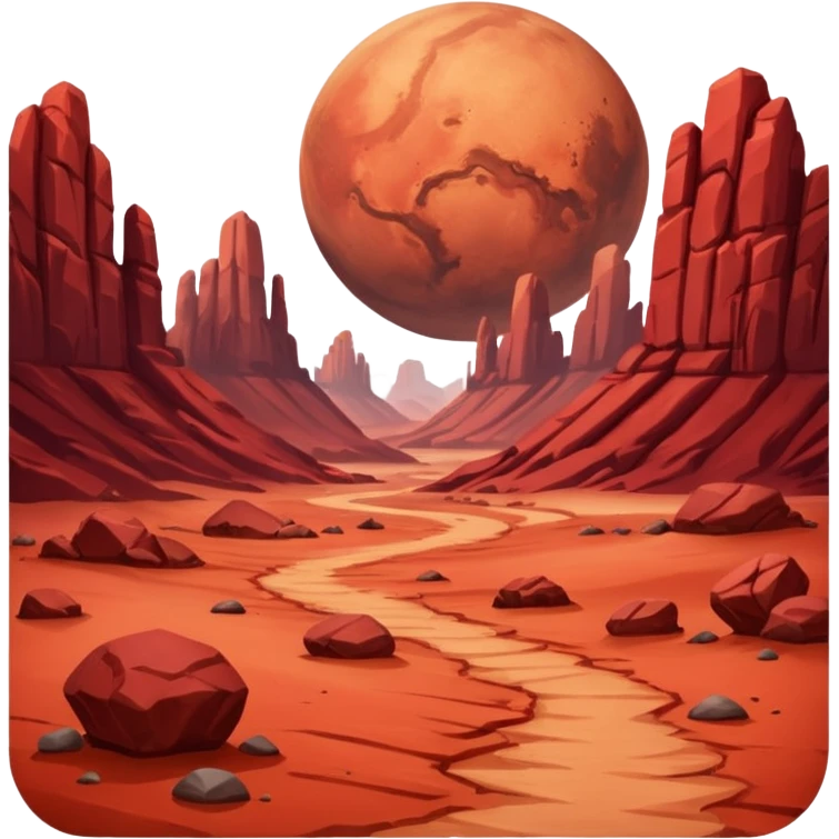mars planet emoji