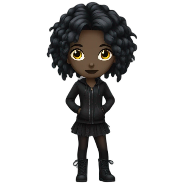 goth girl emoji