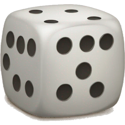 Four sided dice emoji