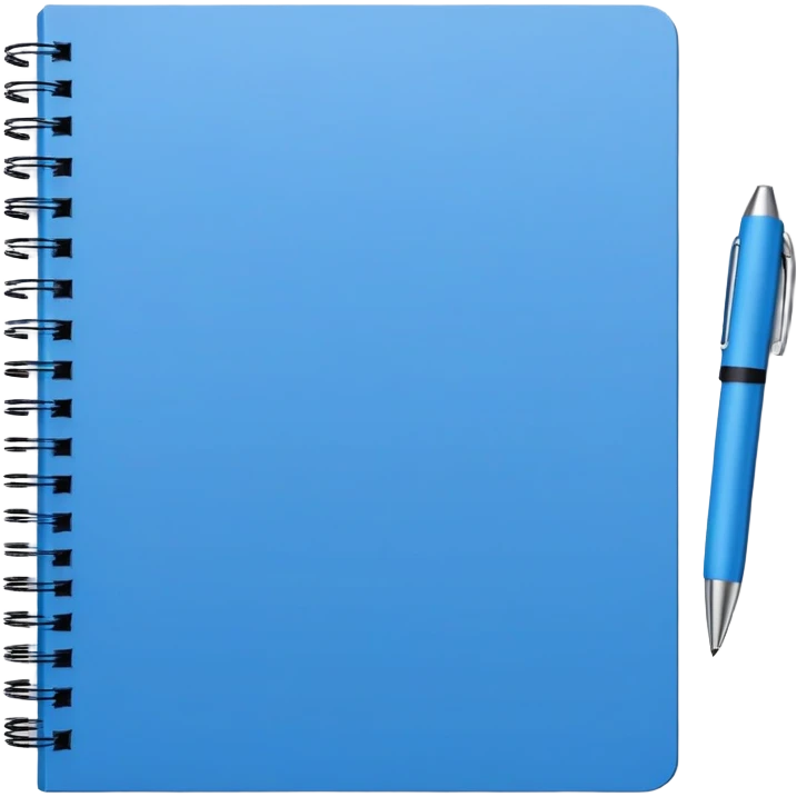 blue spiral notebook emoji