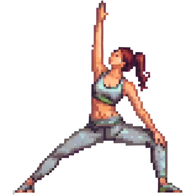 yoga woman, simple emoji