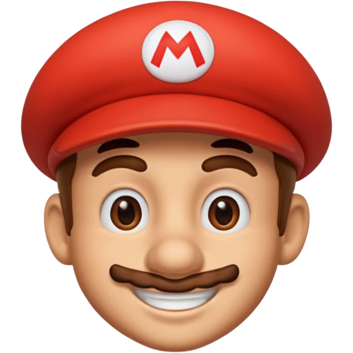 Mario face emoji