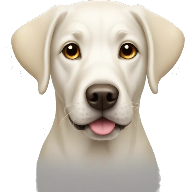 White Labrador  emoji