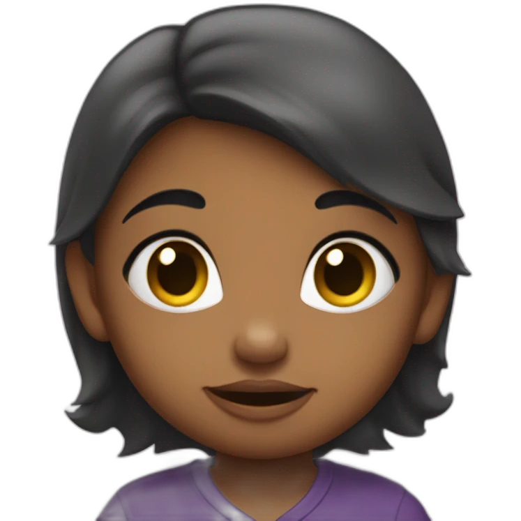 Bébé chauve fille emoji