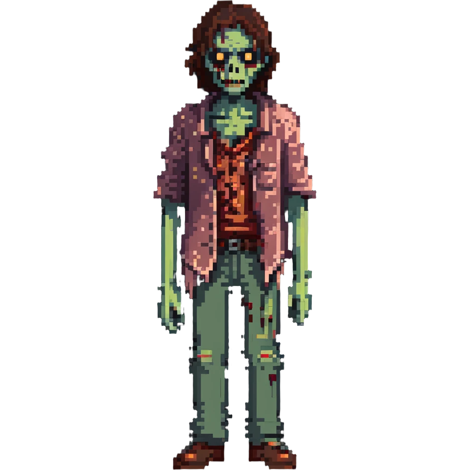 zombie inspired by The Walking Dead emoji