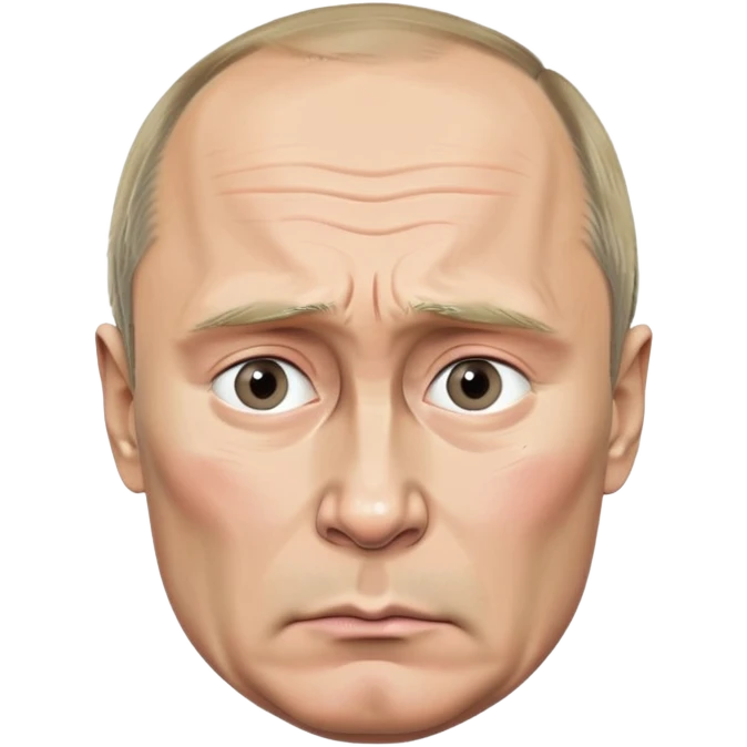 Sad Putin emoji