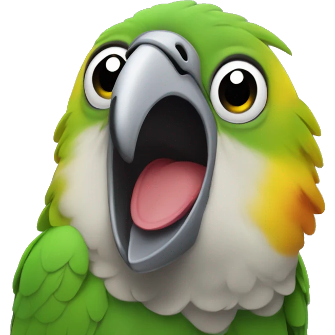 Senegal parrot screaming emoji