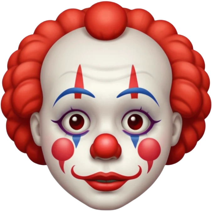 clown with sad face emoji