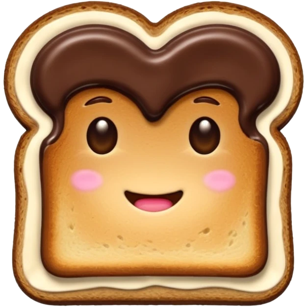 Toast mit Schokocreme emoji