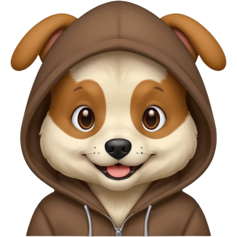 dog wearing a hoodie  emoji