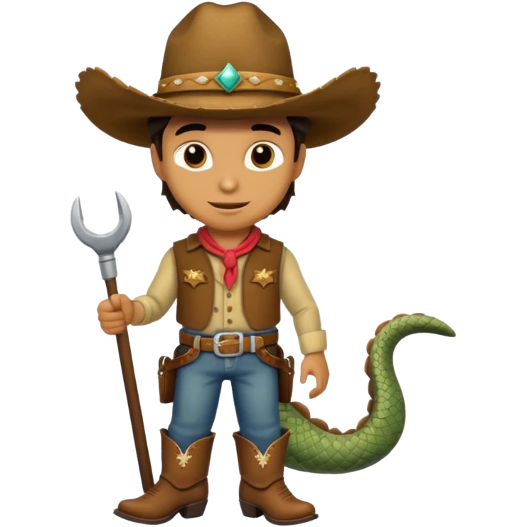 reptile cowboy emoji
